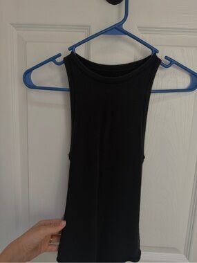 Abercrombie Black Ribbed bodysuit